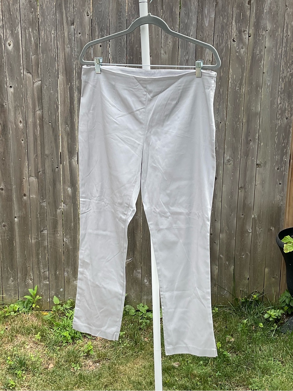 Badgley Mischka Light Gray Straight Leg Pants